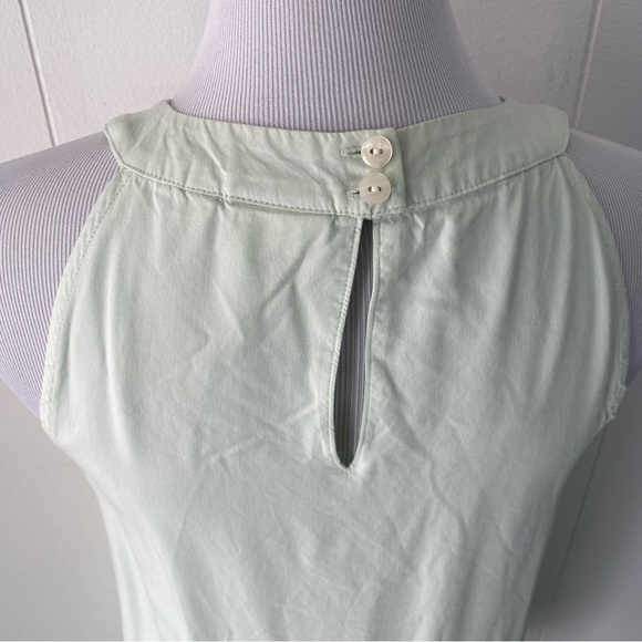 Spartina 449 Kieran Green Mist Halter Dress Embroidered Floral Size Small - Picture 6 of 12